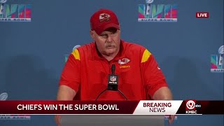 Postgame reaction: Chiefs head coach Andy Reid talks about winning his second Super Bowl title