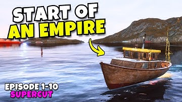 I Built A Fishing EMPIRE From A Tiny Wooden Boat! Episodes 1–10 Supercut | Fishing Barents Sea