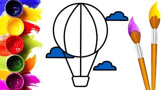 Bolalar uchun havo shari chizish/Drawing balloon for children/Рисунок воздушный шар для детей