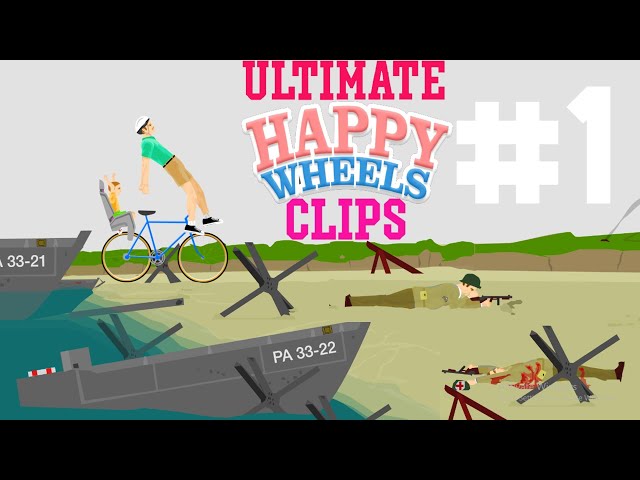 D-DAY IN HAPPY WHEELS  Ultimate Happy Wheels Clips #1 