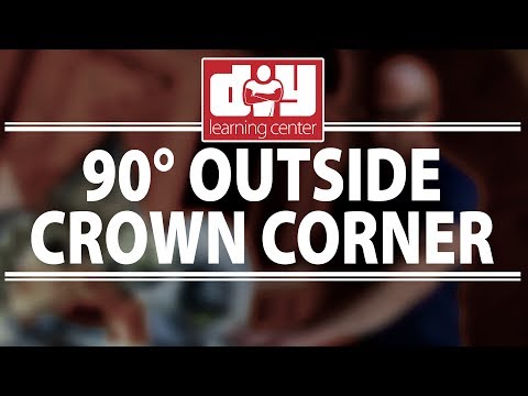 How to cut outside 90 degree crown molding corners