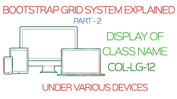Bootstrap 3 Grid System Explained Tutorial - part 2 - Preview Col-lg-12 across Devices