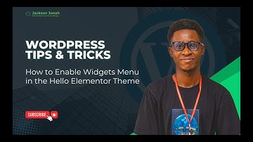 How to Enable Widgets Menu in the Hello Elementor theme