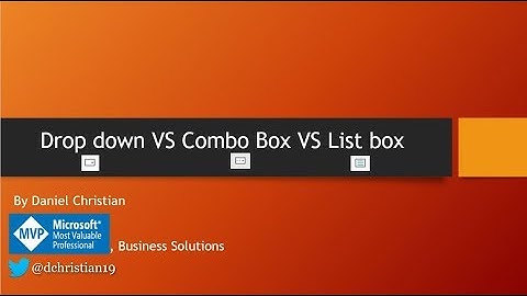 Power Apps: Drop down VS Combo box VS List box