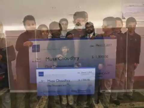 Musa Chowdhury from Tarbiyah School wins a National Competition