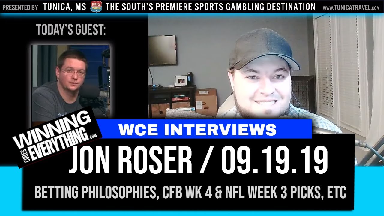 WCE: Jon Roser discusses CFB Week 4 & NFL Week 3 Spread Picks and Odds