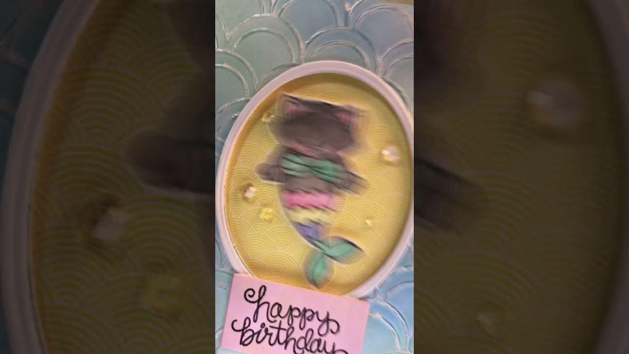 Floating Image Birthday Card