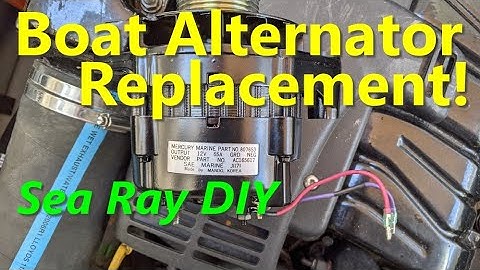 DIY Boat Alternator Replacement - Sea Ray Mechanical Repairs