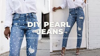 These jeans were requested by a subscriber! pearl are trending and i
just knew had to make pair. i'm so in love with how turned out. yay or
n...
