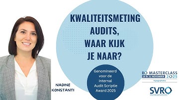 SVRO Internal Audit Scriptie Award 2025 - Nadine Konstanti - De rol van internal audit
