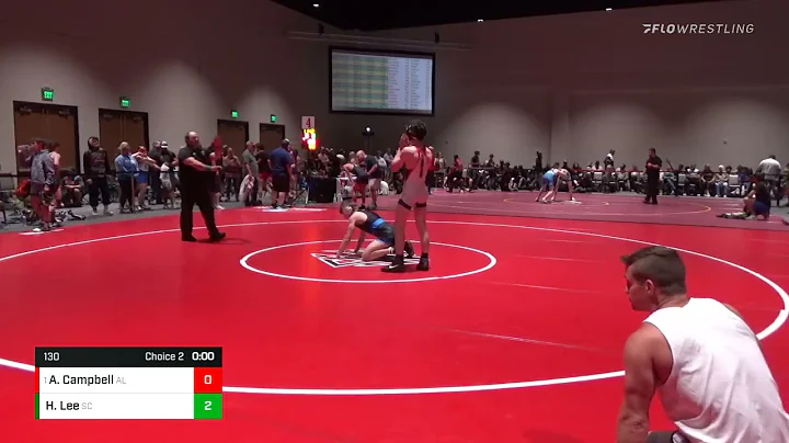 130 Lbs Semifinal - Austin Campbell, AL Vs Hank Le...