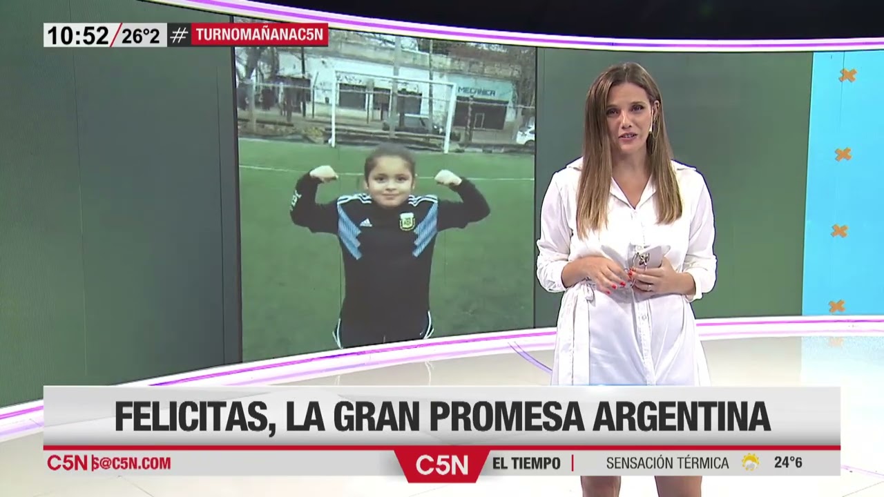 El entretiempo, con Luciana Rubinska en C5N: tiene 9 años, fue fichada por  River y la quieren desde Europa