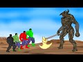 Color Team Hulk vs Steppenwolf: Size Comparison [HD] | SUPER HEROES MOVIE ANIMATION