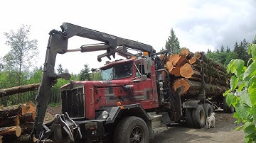 Kenworth C500 Self Loading Logging Truck- part 1
