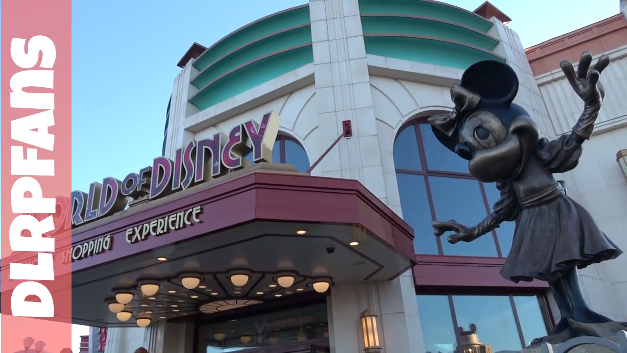Shopping at World of Disney Store at Disney Village Disneyland Paris - YouTube