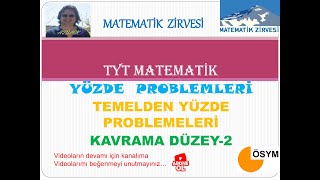 Tyt Matemati̇k Sifirdan Yüzde Problemleri̇ Kavrama Düzey-1B