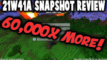 1.18 Minecraft Review [21w41a] | 60,000X More Worlds, Geode Nerf and More!
