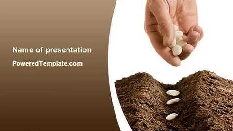 Planting Seeds PowerPoint Template by PoweredTemplate.com