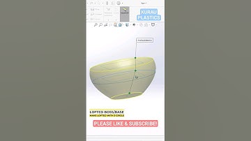 MAKE A BOWL 3D MODEL | SOLIDWORKS #solidworks #solidworkstutorial #solidworksbeginnerstutorials