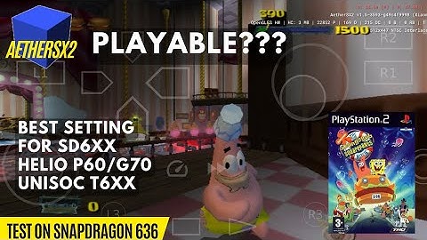 Best setting! Spongebob Squarepants the movie  - Aethersx2 Snapdragon 636 | v1.5 - 3593