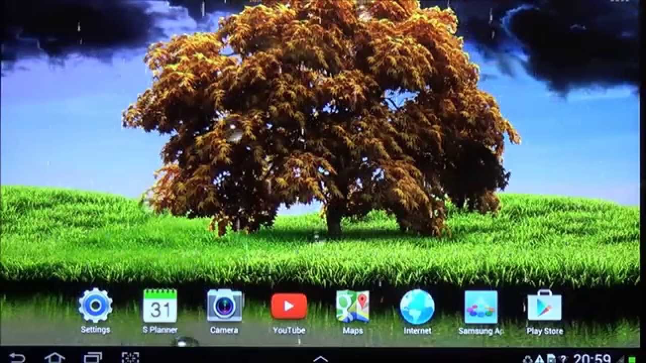 Spring storm live wallpaper for Android phones and tablets