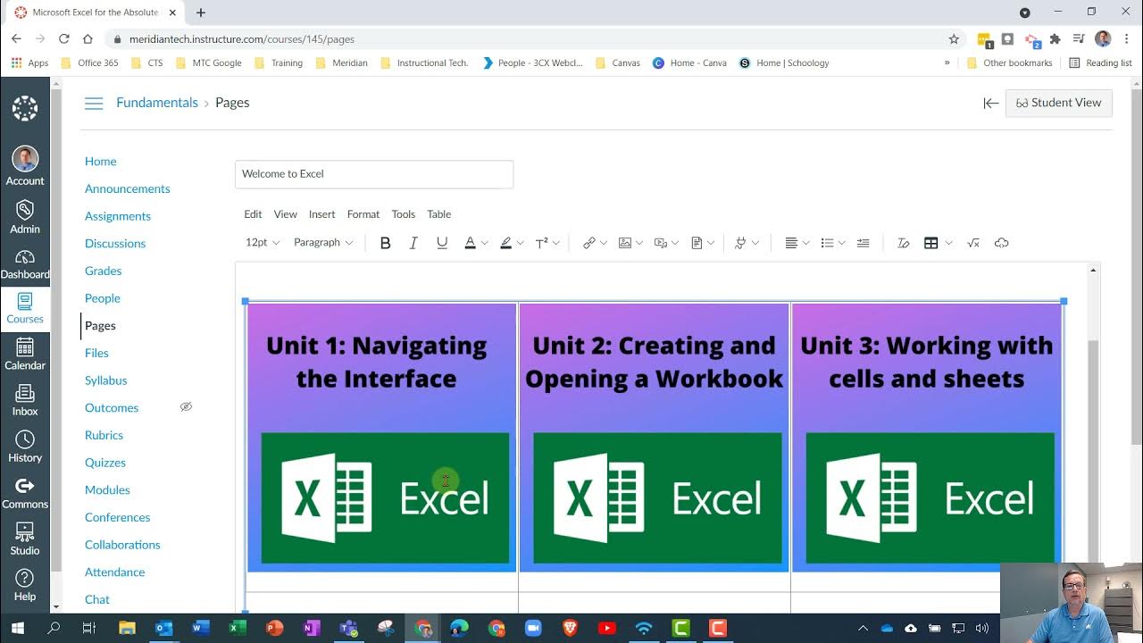 Create a home page in canvas youtube