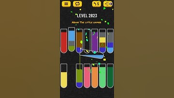 Water sort puzzle level 2823