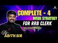COMPLETE 4 WEEK STRATEGY FOR RRB CLERK | ONE FINAL DANCE | MR.ABITH