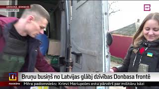 Bruņu busiņš no Latvijas glābj dzīvības Donbasa frontē