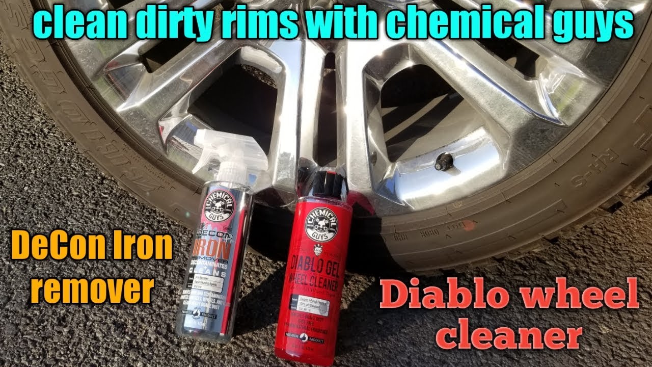 chemical guys decon and diablo wheel gel. How to clean tires and rims