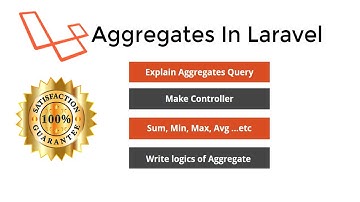 Explain Aggregates And How To Use Aggregates In Laravel 8 Step By Step In Hindi | Laravel 8 Tutorial