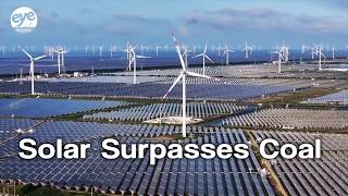 China's solar power capacity overtakes coal for first time