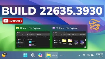 New Windows 11 Build 22635.3930 - New Taskbar Thumbnails, System Tray, New Start Menu (Beta)