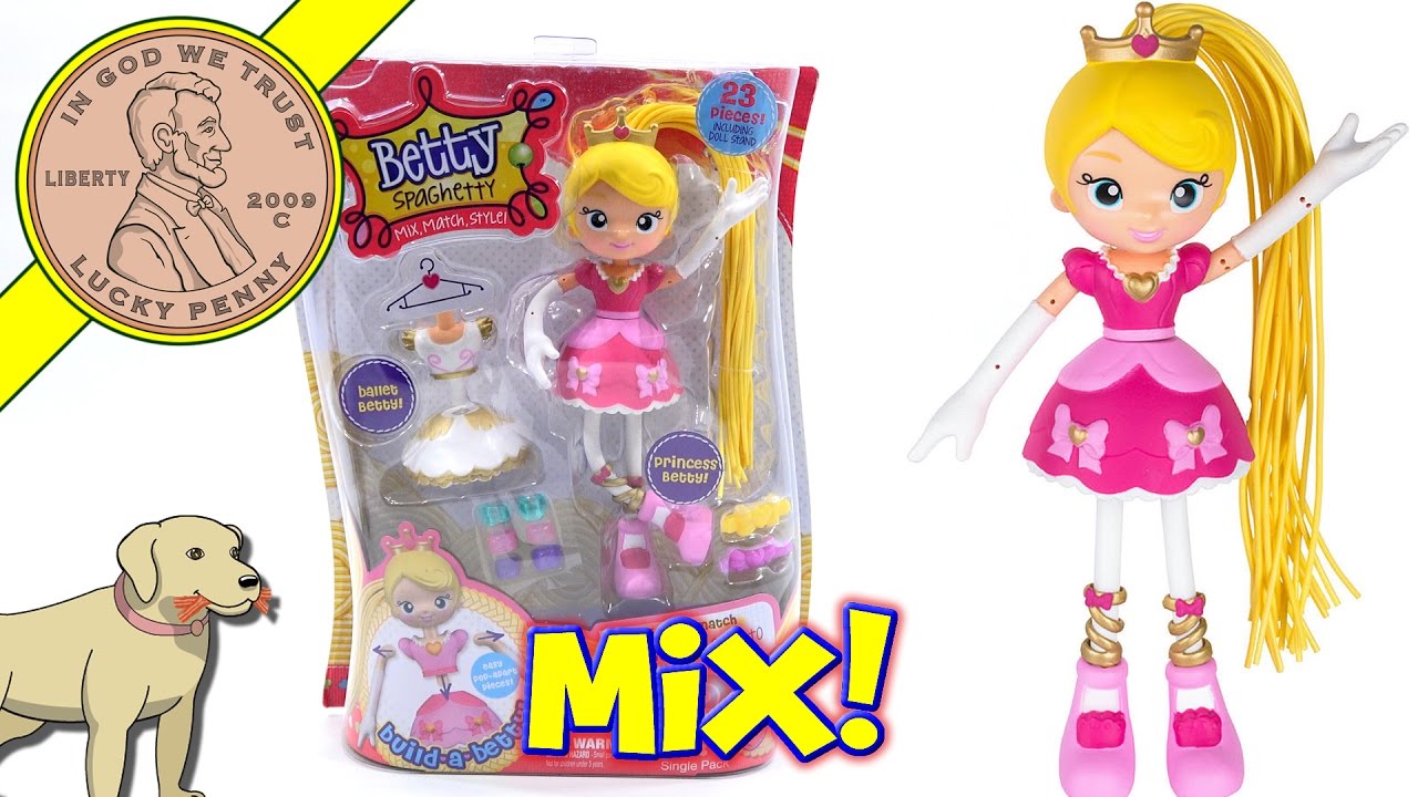 Eastern blødende Junction Betty Spaghetty Doll - Princess Betty To Ballet Betty - Mix & Match Styles  - YouTube