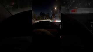 tesla fsd v12 parallel parking at night!