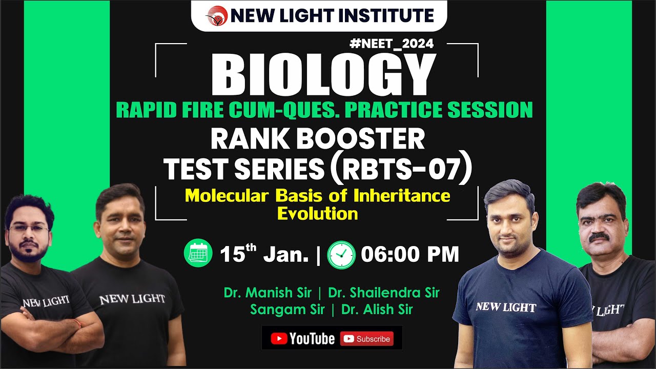 LIVE NEET 2024 | BIOLOGY RAPID FIRE QUES. PRACTICE SESSION | RANK ...