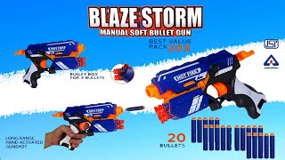 Blaze Storm Soft Bullet Gun Shooting Gun Unboxing And How to Use screenshot 4