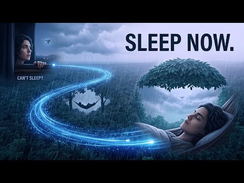 Fall Asleep to Gentle Drone Rain | No Sudden Noises