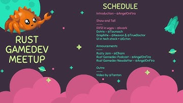 Rust Gamedev Meetup #8: August 2021