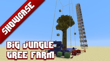 Minecraft Showcase - BIG Jungle tree farm - Feed The Beast
