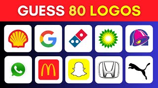 Guess The Logo | 80 Logos Challenge | The Ultimate 'Logo Quiz' 2024