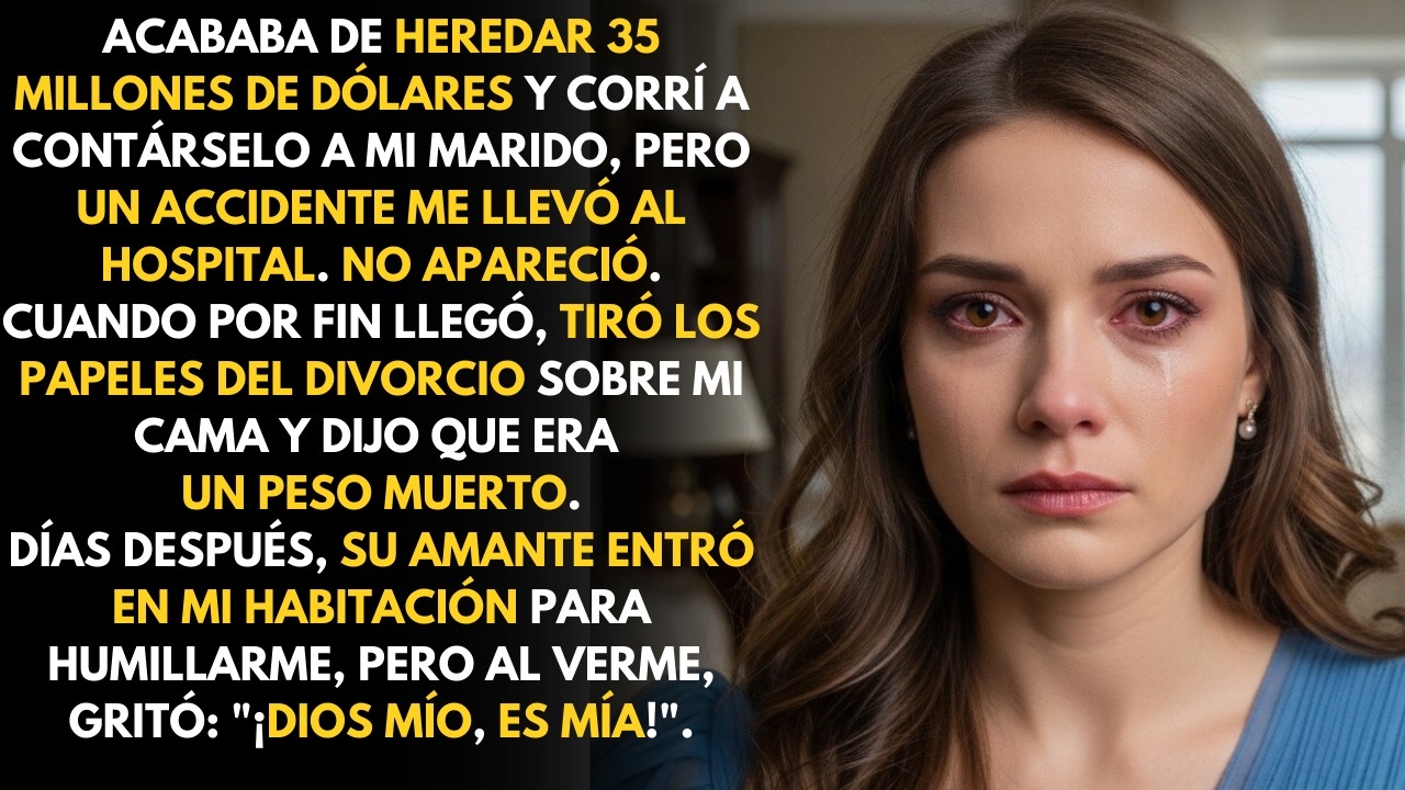Heredé 35 millones de dólares y mi marido me abandonó en el hospital; no sabía lo que le esperaba.