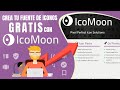 Crea tus propias FUENTES DE ICONOS usando 🌗ICOMOON🌗