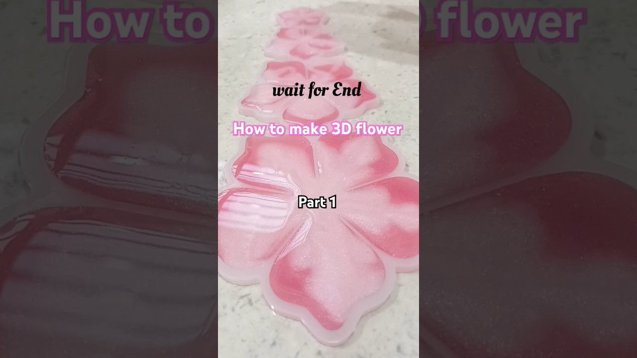 Resin 3d flowers making 
