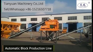 Automatic Concrete block making machine production line QTY8-15