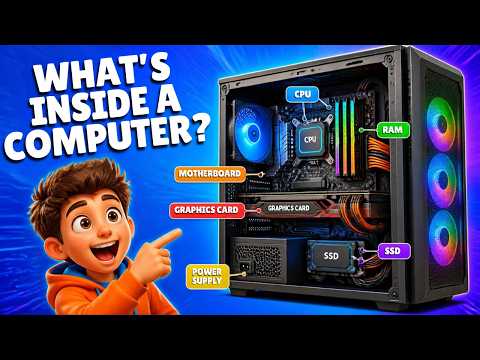 Inside a Computer got Kids | CPU, RAM, Storage, Motherboard & More Explained