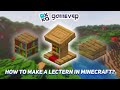 How to Make a Lectern in Minecraft - Tutorial/Step-by-step Guide