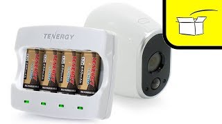 Tenergy Rechargeable Batteries for ARLO HD Cameras Unboxing 📦