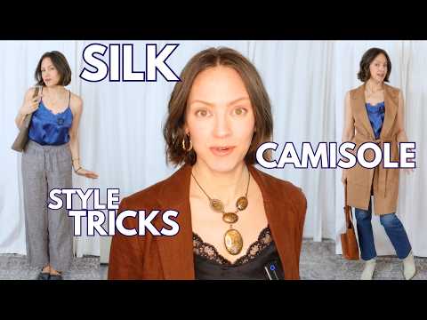 How to Style a Silk Cami Without Looking Like You're in Pajamas - Styling Difficult Items SERIES