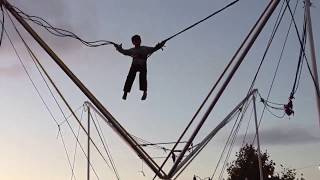 Brian on the bungee at the Pumpkin Patch